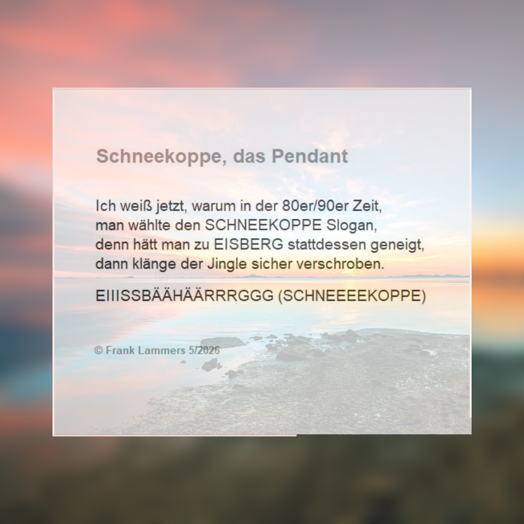 Schneekoppe, das Pendant